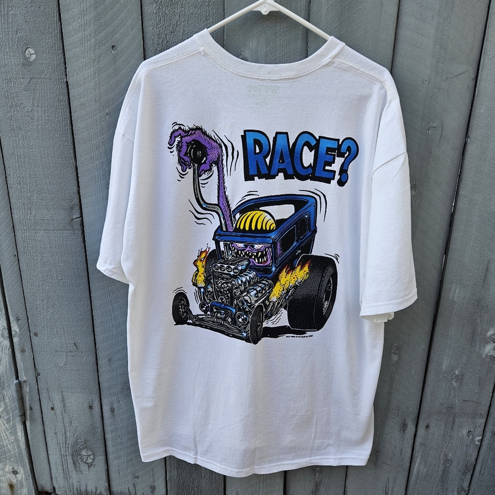 Vintage 2008 Rat Fink "Race?" T-Shirt